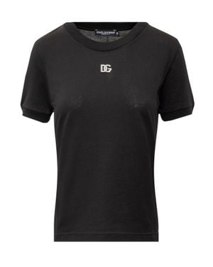 Dolce & Gabbana Logo Brilliance T-Shirt - Black