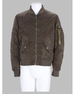 Fendi Sports Jacket With Military-Inspired Design - Brown