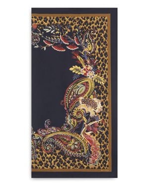 Etro Animal Print Silk Scarf - Multicolor