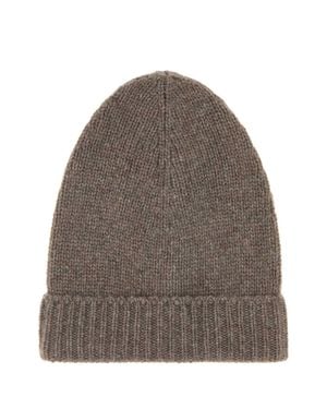 The Row Pavir Cashmere-Blend Beanie Hat - Brown