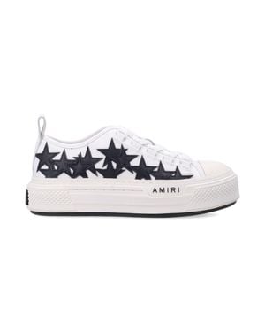 Amiri Low-Top Star-Detail Platform Sneaker - White