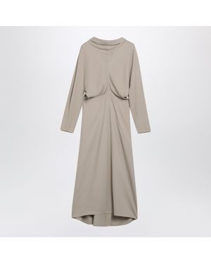 TOTEME Fawn Slouch Waist Long Dress - Natural