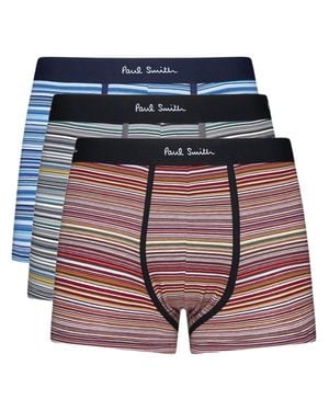 Paul Smith Stretch Organic Cotton Underwear Boxer Briefs - Blue