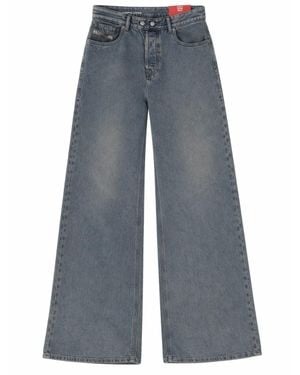DIESEL Relaxed High Rise Jeans - Blue