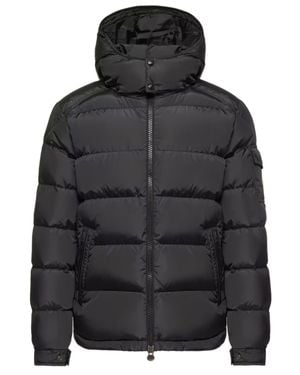Moncler Water-Resistant Down Jacket With Adjustable Hood - Black