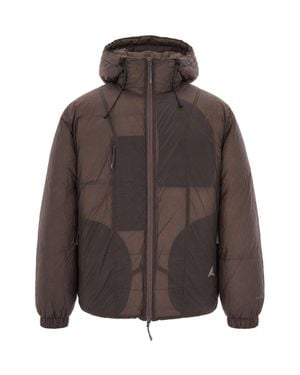 ROA Hooded Down Puffer Jacket - Brown
