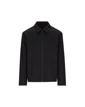 Gucci Zip-Front Shirt Jacket - Black