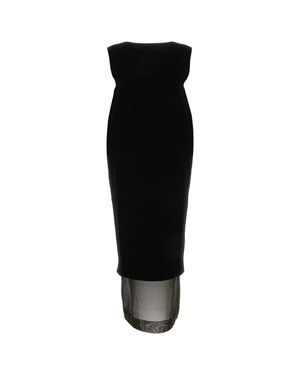 KHAITE Viscose Blend Malik Dress - Black