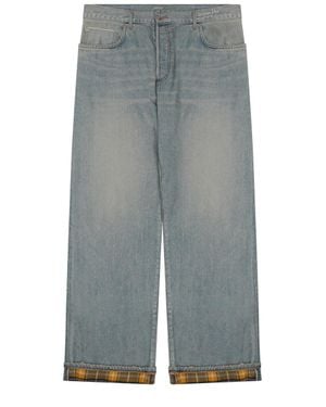 Dior Straight Mid Rise Jeans - Gray