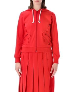 Comme des Garçons Girl Zp Hoodie - Red