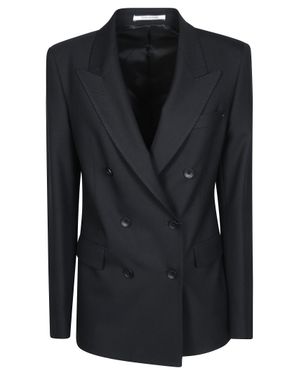 Tagliatore Tailored Gabardine Jacket - Black