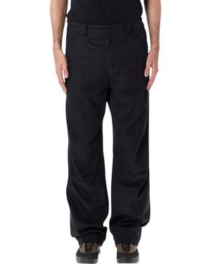 Moncler Cotton Straight-Leg Pants - Black