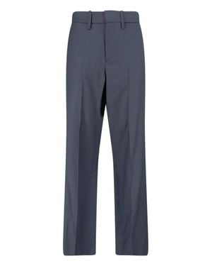 BERNER KUHL High-Waisted Straight Leg Virgin Pants - Blue