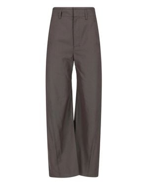 Lemaire High-Waist Tailored Pants - Gray