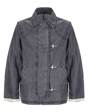 Fay Linen Jacket - Blue