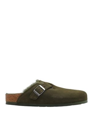 Birkenstock Suede Contoured Footbed Sandals For - Green
