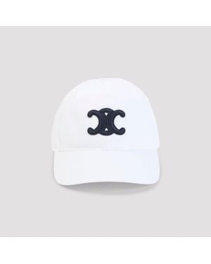 Celine Triomphe Baseball Hat - White