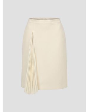 Jil Sander Sophisticated Mini Skirt - White