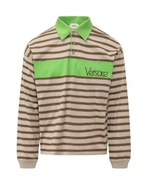 Versace Stylish Polo Shirt - Multicolor