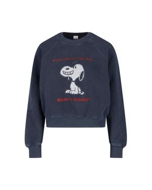 RE/DONE Washed Cotton Sweatshirt - Blue