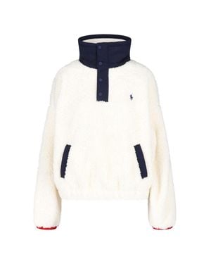 Polo Ralph Lauren Ribbed Knit Polo Sweater - Blue