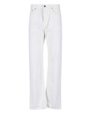 Phoebe Philo Minimalist 100% Cotton Jeans - White