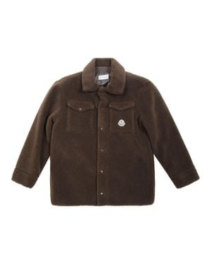 Moncler Kids Button-Up Shirt - Brown