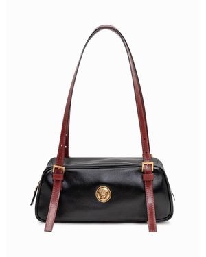 Versace Mini Emblem Shoulder Bag - Black