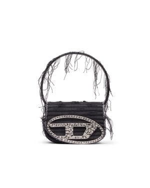 DIESEL Cotton-Blend Crossbody Bag - Black