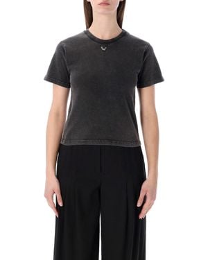 OTTOLINGER Pierced Fitted T-Shirt - Black