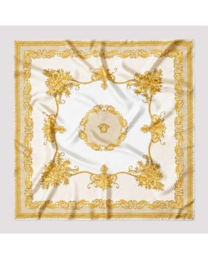 Versace Bone Foulard 90X90 - Metallic