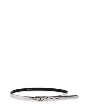 DIESEL Chic Logo Belt For Effortless Style - White