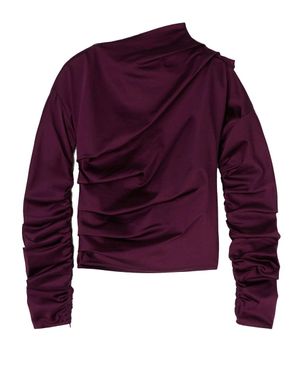 Ganni Arriculated Top - Purple