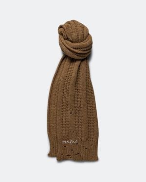 Marni Knit Scarf For Spring/Summer 2026 - Natural