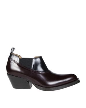 Marni Leather Ankle Boots - Black
