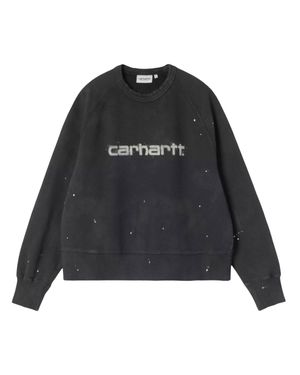 Carhartt Relaxed Fit Cotton Crewneck Sweatshirt - Black