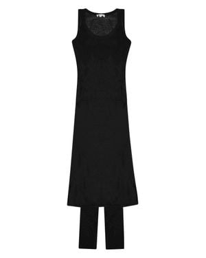 P.A.R.O.S.H. P. A.R. O.S. H. Linen-Viscose T-Shirt For - Black