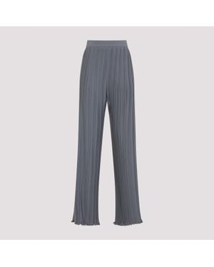 Lanvin High-Waisted Straight Leg Pants - Gray
