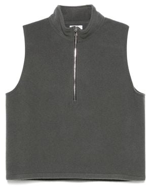 Rier Fleece Gilet For Fall Winter 2025 - Black