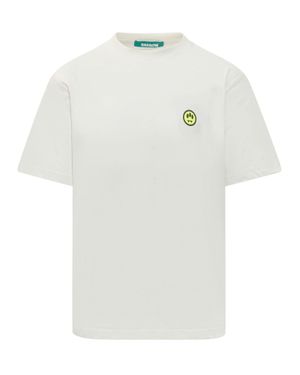 Barrow Stampaint Graphic Mini T-Shirt - White