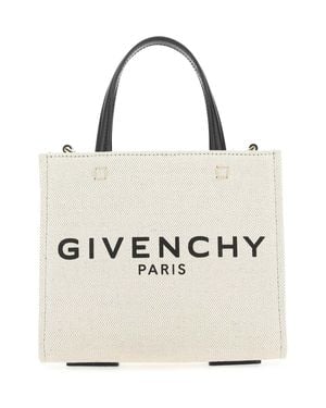 Givenchy Logo-print Mini Canvas Tote Bag - White