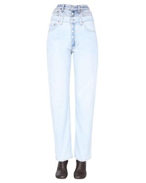 1/OFF Double Waisted Jeans - Blue