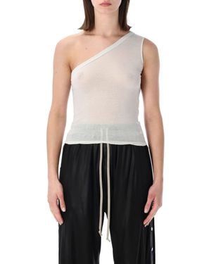 Rick Owens Drkshdw Sl Ziggy Wash Cotton T - White