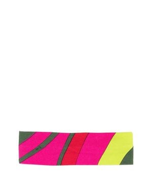 PUCCI Gathered Logo Print Mini Top For Girls - Pink