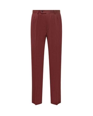 Gabriele Pasini Front Closure Mini Pants With Button - Red