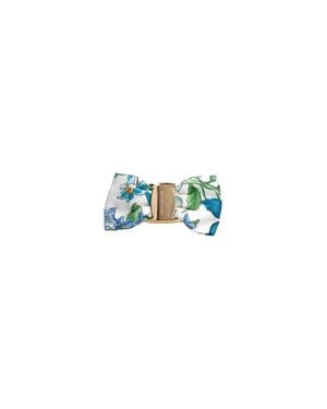 Ferragamo Silk-Blend Scarf With Brass Detail - Blue