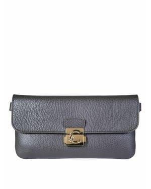 Coccinelle Mini Lock Crossbody Bag For - Gray