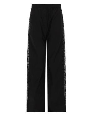 MSGM Pantalone Dritto Con Dettagli - Black