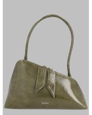 The Attico Sunrise Mini Leather Shoulder Bag - Green