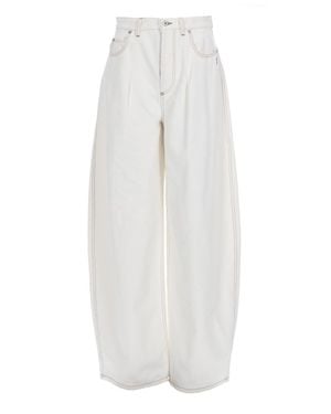 Jacquemus Jeans "Ovalo" - White